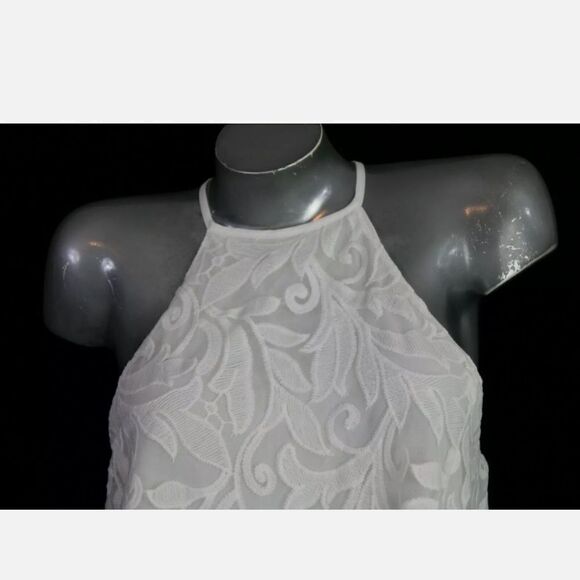 SHOW ME YOUR MUMU WHITE LACE GOMEZ MINI DRESS NWT SIZE SMALL - Picture 3 of 11